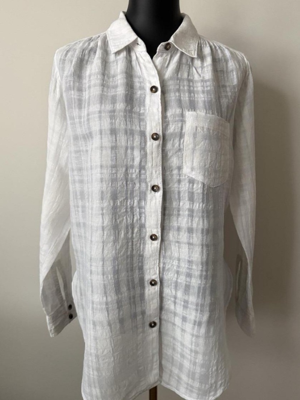 Anthropologie Pilcro and the letterpress Linen Shirt(size 12) - Picture 3 of 11